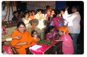 Spiritual gathering and blessings